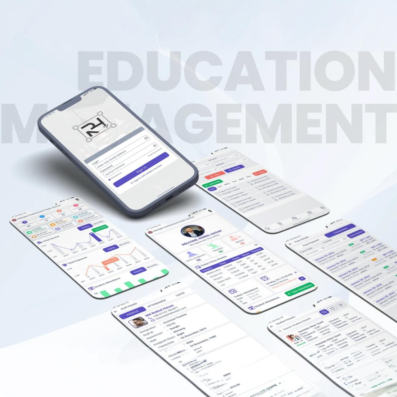 Bench Education: School Management Application UI/UX 
